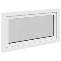Produktbild för Källarfönster RISOR 110 x 60 cm PVC och glas Vit