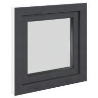 Produktbild för Källarfönster RISOR 50 x 50 cm PVC och glas Antracit