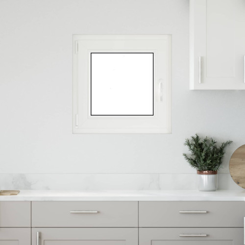 vidaXL Källarfönster RISOR 50 x 50 cm PVC och glas Antracit
