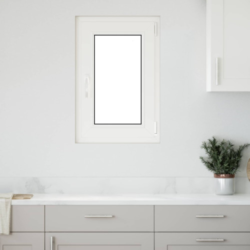 vidaXL Källarfönster RISOR 50 x 75 cm PVC och glas Antracit
