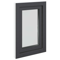 Produktbild för Källarfönster RISOR 50 x 75 cm PVC och glas Antracit