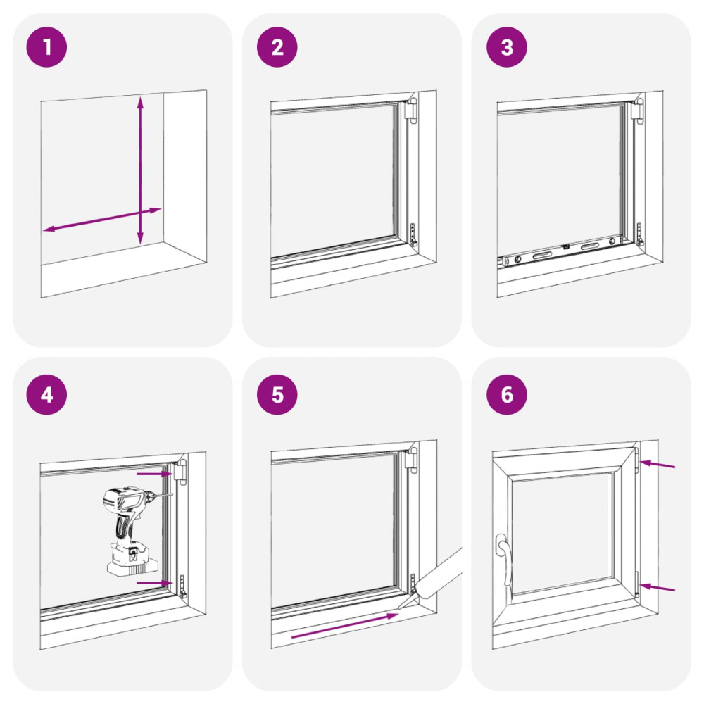 Produktbild för Källarfönster RISOR 50 x 75 cm PVC och glas Antracit