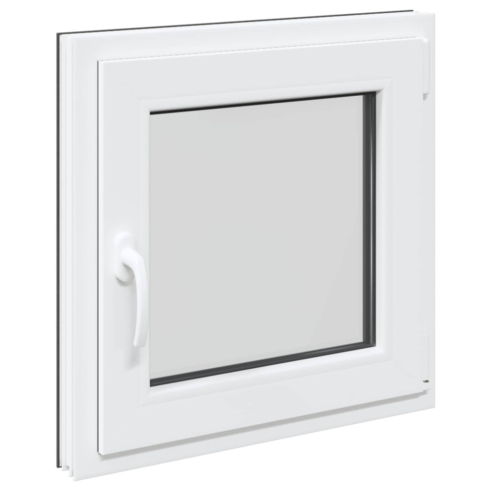 Produktbild för Källarfönster RISOR 60 x 60 cm PVC och glas Antracit
