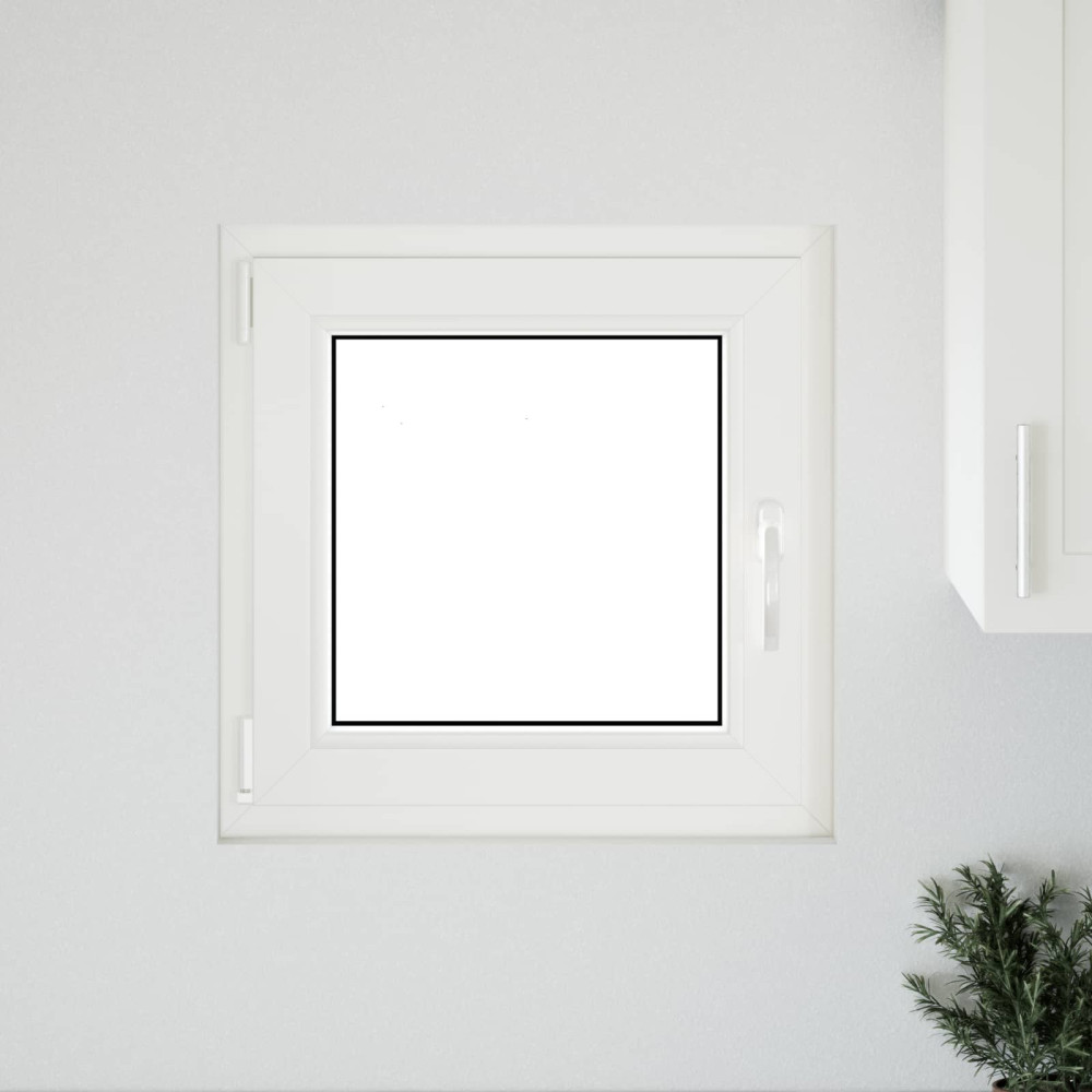 Produktbild för Källarfönster RISOR 60 x 60 cm PVC och glas Antracit