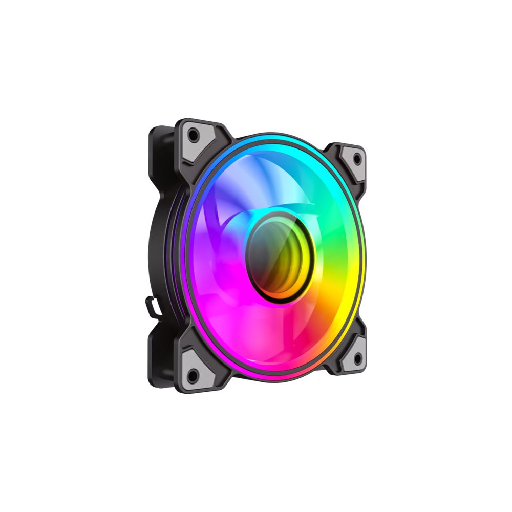 Produktbild för GameMax DUAL RING INFINITY BK - lådfläkt