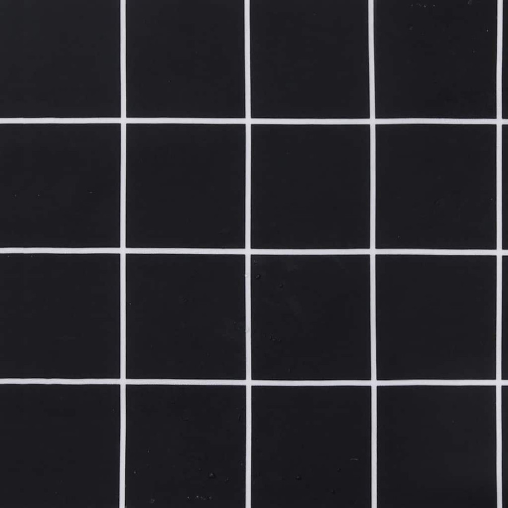 Produktbild för Hopfällbar solstol svart rutigt mönster 175x54x8,5 cm oxfordtyg