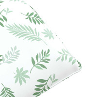 Produktbild för Hopfällbar solstol bladmönster 175x54x8,5 cm oxfordtyg