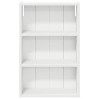 Produktbild för Badrumsväggskåp med hylla Vit 40 x 16 x 62,5 cm Konstruerat trä