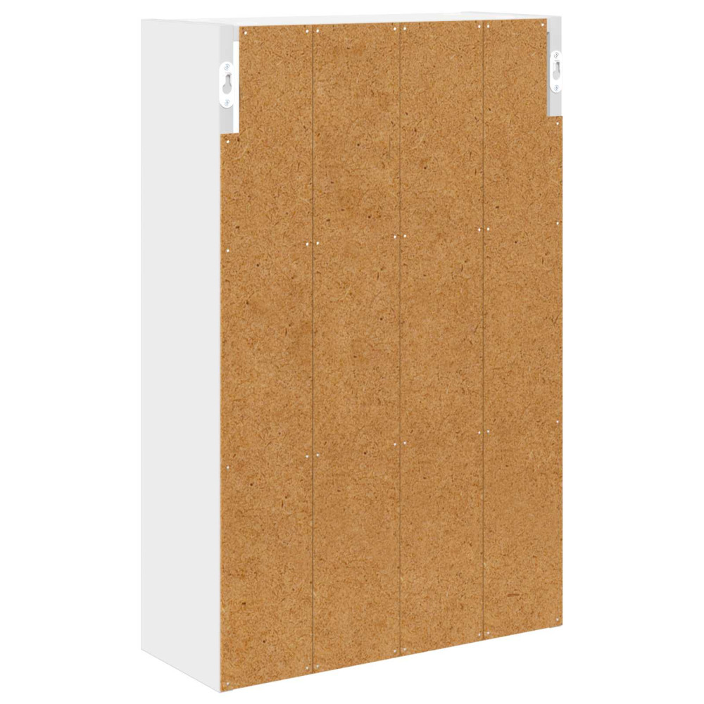 Produktbild för Badrumsväggskåp med hylla Vit 40 x 16 x 62,5 cm Konstruerat trä