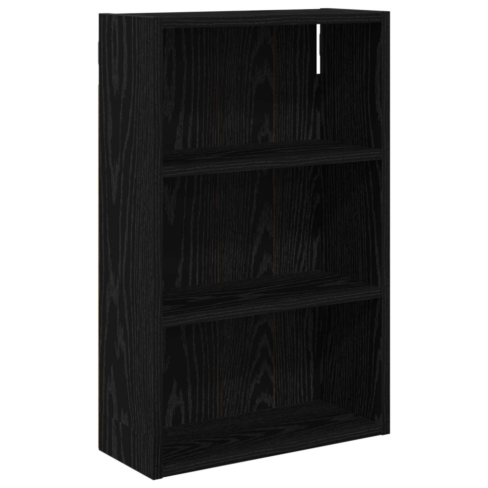 Produktbild för Badrumsväggskåp Svart Ek 40 x 16 x 62,5 cm Konstruerat trä