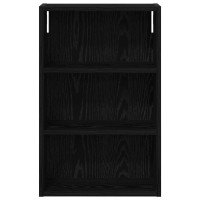Produktbild för Badrumsväggskåp Svart Ek 40 x 16 x 62,5 cm Konstruerat trä