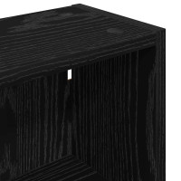 Produktbild för Badrumsväggskåp Svart Ek 40 x 16 x 62,5 cm Konstruerat trä