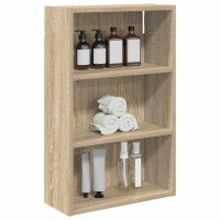 Produktbild för Badrumsväggskåp Sonoma-ek 40 x 16 x 62,5 cm Konstruerat trä