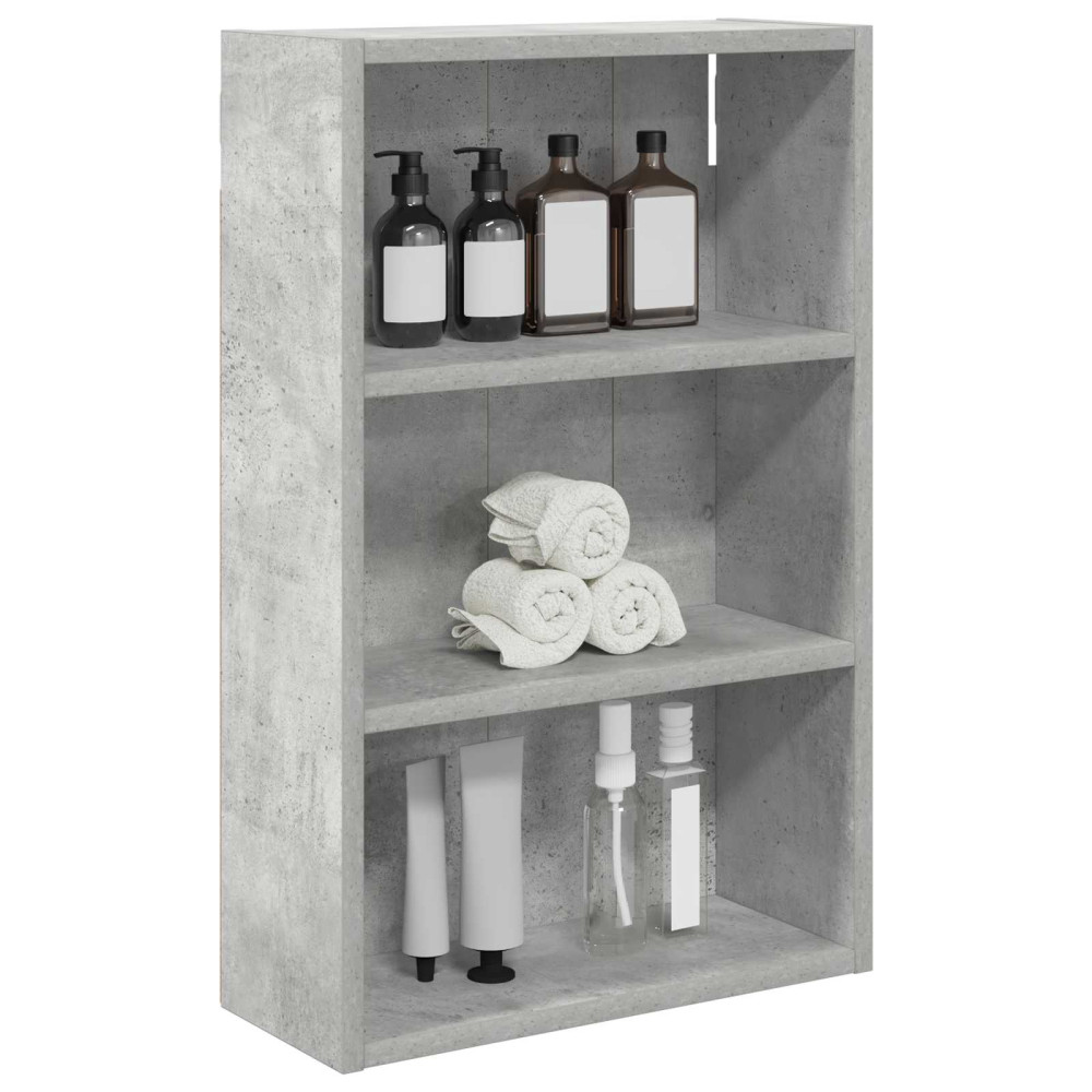 Produktbild för Badrumsväggskåp BetongGrå 40 x 16 x 62,5 cm Konstruerat trä