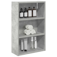 Produktbild för Badrumsväggskåp BetongGrå 40 x 16 x 62,5 cm Konstruerat trä
