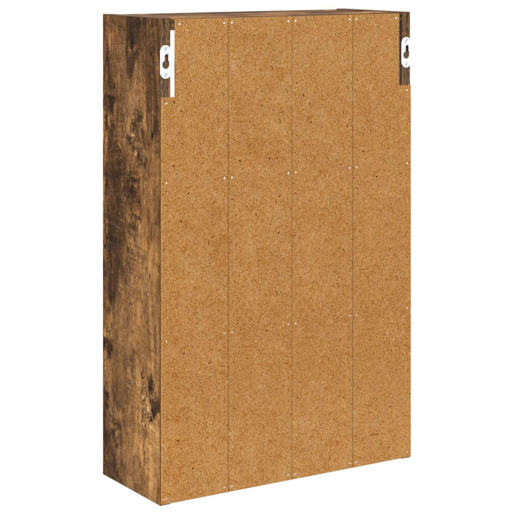 Produktbild för Badrumsväggskåp Rökt Ek 40 x 16 x 62,5 cm Konstruerat trä