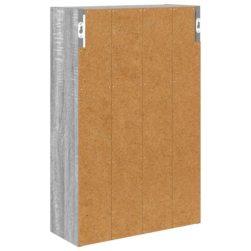 Produktbild för Badrumsväggskåp Grå Sonoma 40 x 16 x 62,5 cm Konstruerat trä