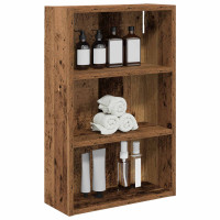 Produktbild för Badrumsväggskåp Gammalt trä 40 x 16 x 62,5 cm Konstruerat trä