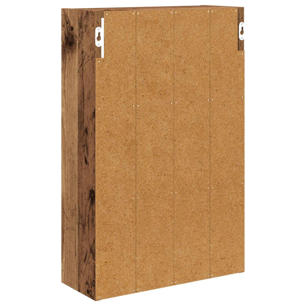 Produktbild för Badrumsväggskåp Gammalt trä 40 x 16 x 62,5 cm Konstruerat trä