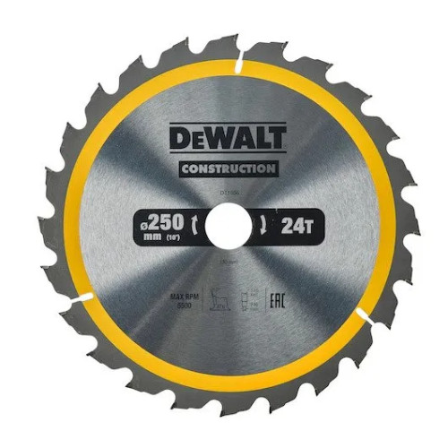 DeWalt DeWALT DT1956-QZ Construction Cirkelsågklinga- 250 mm
