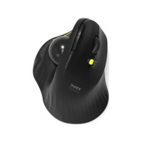 Produktbild för PORT Connect Professional - vertikal mus - with trackball - 2.4 GHz, Bluetooth 3.0, Bluetooth 5.0