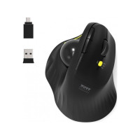 Produktbild för PORT Connect Professional - vertikal mus - with trackball - 2.4 GHz, Bluetooth 3.0, Bluetooth 5.0