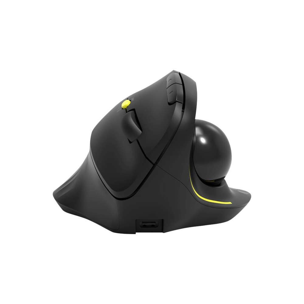 Produktbild för PORT Connect Professional - vertikal mus - with trackball - 2.4 GHz, Bluetooth 3.0, Bluetooth 5.0