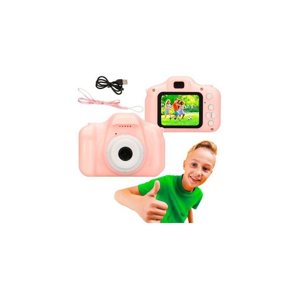 Produktbild för Extralink Kids Camera H20 Pink | Digitalkamera | 1080P 30fps...