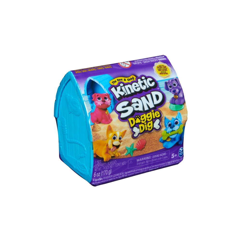 Produktbild för Kinetic Sand Doggie Dig, Magisk sand för barn, 5 År, Multifä...