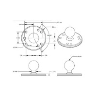 Produktbild för RAM RAM-B-202U - kulmontering