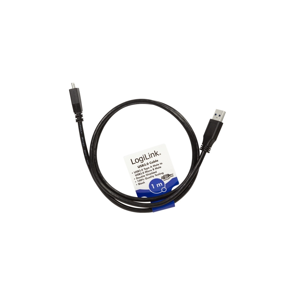 Produktbild för LogiLink - USB-kabel - USB typ A till Micro-USB typ B - 1 m
