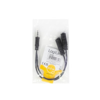 Produktbild för LogiLink ljudsplitter - 20 cm