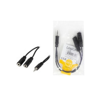 Produktbild för LogiLink ljudsplitter - 20 cm