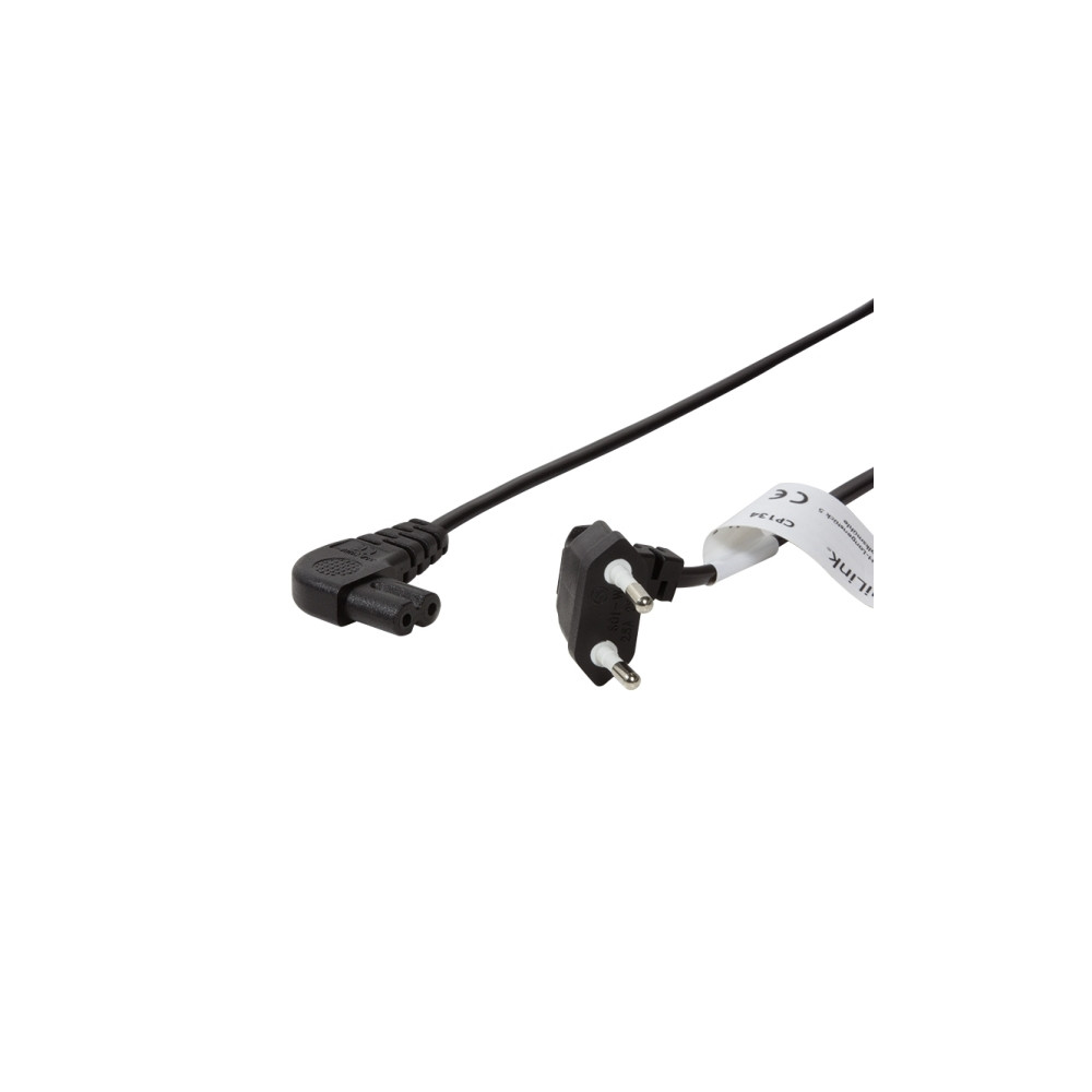 Produktbild för LogiLink - strömkabel - Eurokontakt till power IEC 60320 C7 - 75 cm
