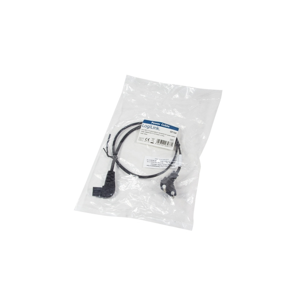 Produktbild för LogiLink - strömkabel - Eurokontakt till power IEC 60320 C7 - 75 cm