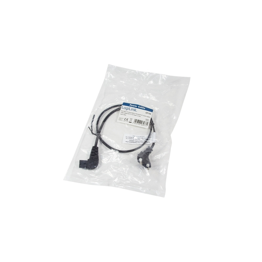 Produktbild för LogiLink - strömkabel - Eurokontakt till power IEC 60320 C7 - 75 cm