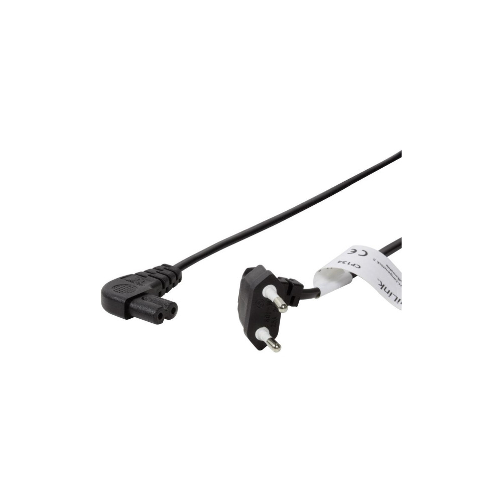 Produktbild för LogiLink - strömkabel - Eurokontakt till power IEC 60320 C7 - 75 cm