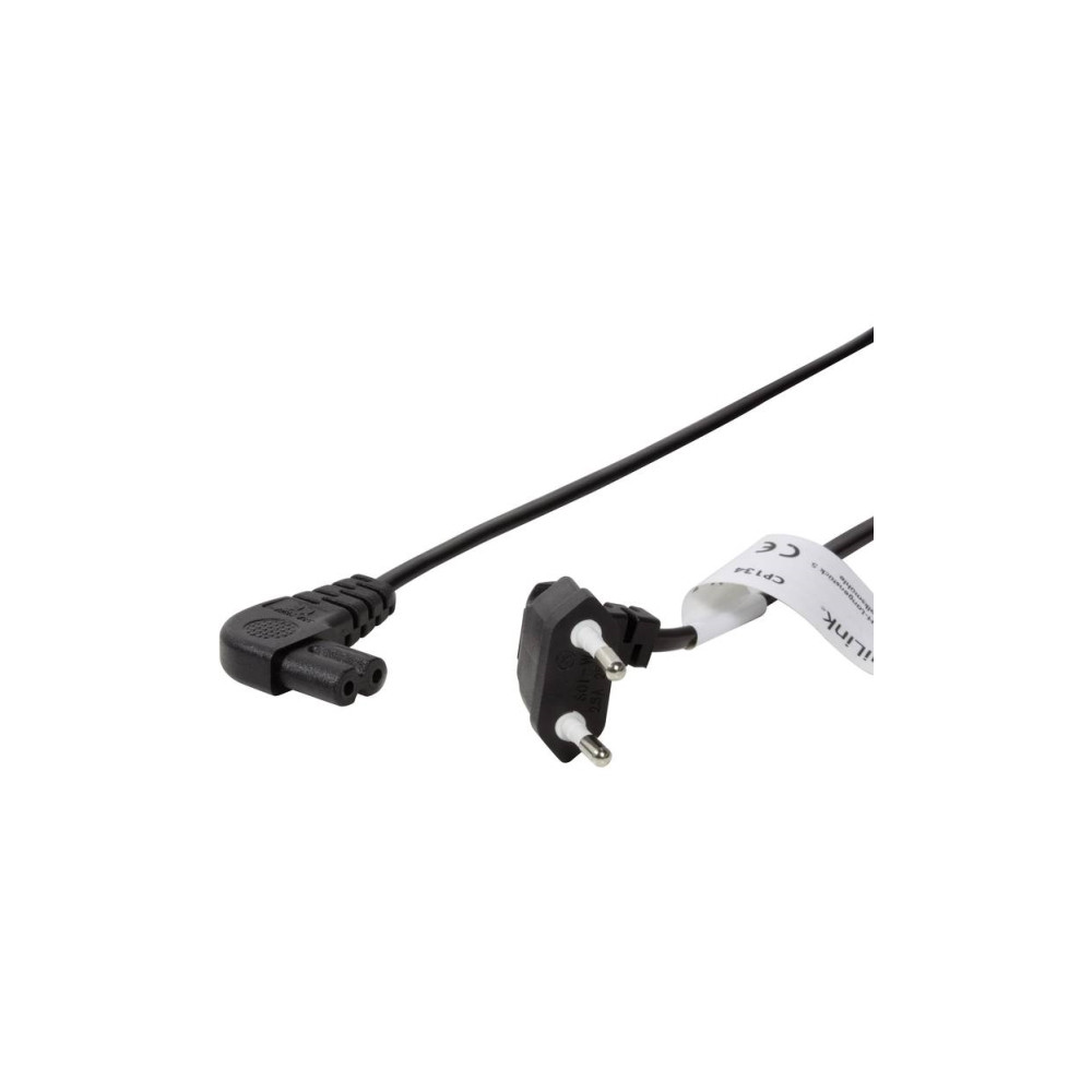 Produktbild för LogiLink - strömkabel - Eurokontakt till power IEC 60320 C7 - 75 cm