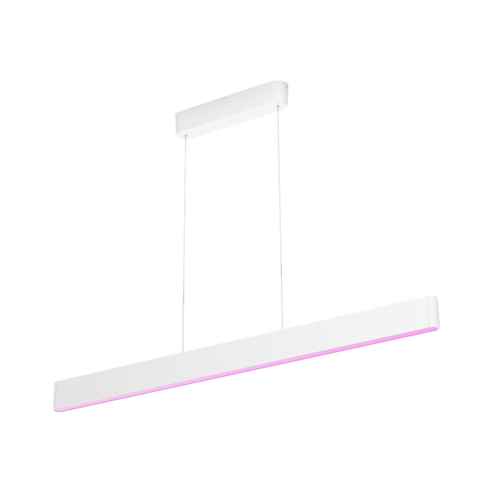 Produktbild för Philips Hue White and Color Ambiance Ensis - hängande lampa - LED x 2 - 79 W - RGB/varmt till kallt vitt ljus - 2000-6500 K - vit