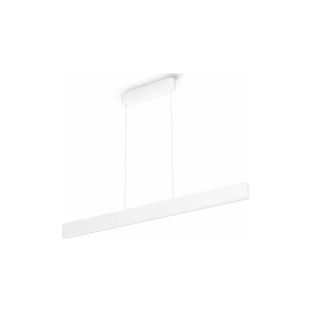 Produktbild för Philips Hue White and Color Ambiance Ensis - hängande lampa - LED x 2 - 79 W - RGB/varmt till kallt vitt ljus - 2000-6500 K - vit