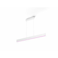 Produktbild för Philips Hue White and Color Ambiance Ensis - hängande lampa - LED x 2 - 79 W - RGB/varmt till kallt vitt ljus - 2000-6500 K - vit