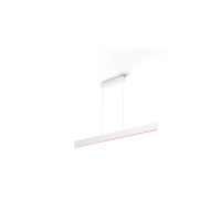 Produktbild för Philips Hue White and Color Ambiance Ensis - hängande lampa - LED x 2 - 79 W - RGB/varmt till kallt vitt ljus - 2000-6500 K - vit