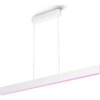 Produktbild för Philips Hue White and Color Ambiance Ensis - hängande lampa - LED x 2 - 79 W - RGB/varmt till kallt vitt ljus - 2000-6500 K - vit