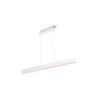 Produktbild för Philips Hue White and Color Ambiance Ensis - hängande lampa - LED x 2 - 79 W - RGB/varmt till kallt vitt ljus - 2000-6500 K - vit