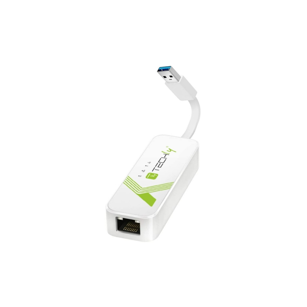 Produktbild för Techly IDATA USB-ETGIGA-3A, Kabel, USB, Ethernet, 5000 Mbit/...