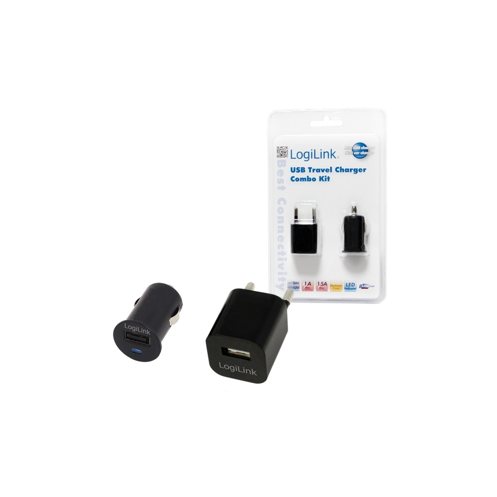 Produktbild för LogiLink strömadapterkit - USB