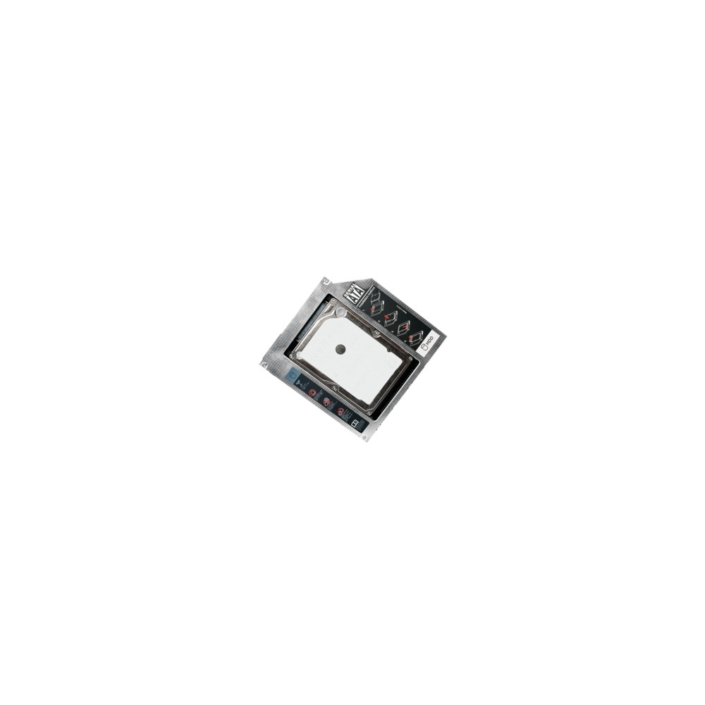 Produktbild för LogiLink 2nd SATA Festplatten Caddy Adapter - adapter för lagringsfack