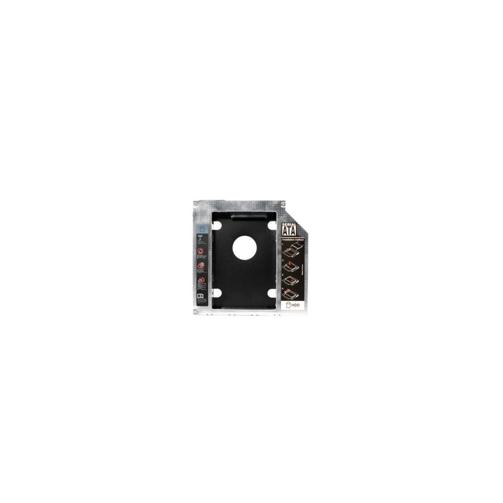 Produktbild för LogiLink 2nd SATA Festplatten Caddy Adapter - adapter för lagringsfack