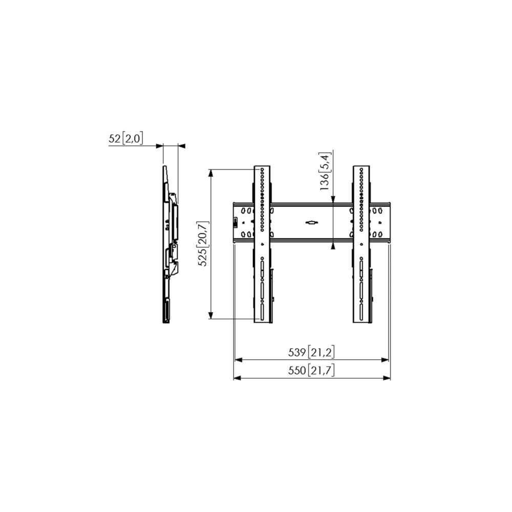 Produktbild för Vogel's Professional PFW 6410 konsol - för LCD-display - svart