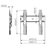 Produktbild för Vogel's Professional PFW 6410 konsol - för LCD-display - svart